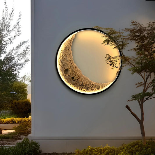 3D Moon Wall Lamp Indoor and Outdoor Lighting for Living Room or Bedroom Decoration