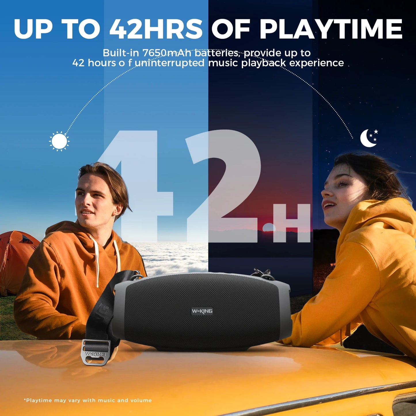 70W Waterproof Portable Bluetooth Speaker