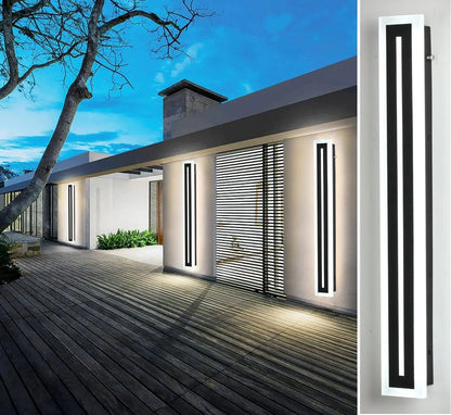Outdoor Long Strip Modern LED Wall Lighting Fixture