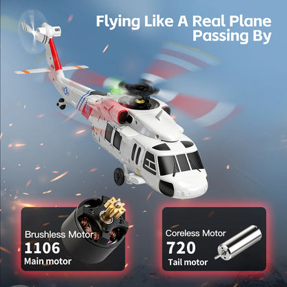 Remote Controlled Helicopter 2.4Ghz 4CH RC Helicopter Heli 6-Axis Gyroscope Optical Flow Position