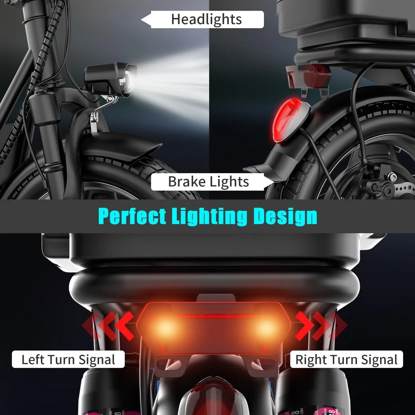 Folding electric scooter with trunk