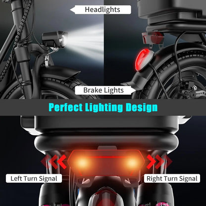 Folding electric scooter with trunk