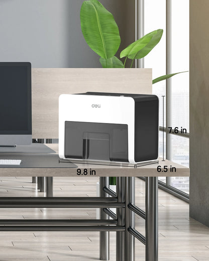 Deli 8-Sheet Mini Desktop Crosscut Paper Shredder