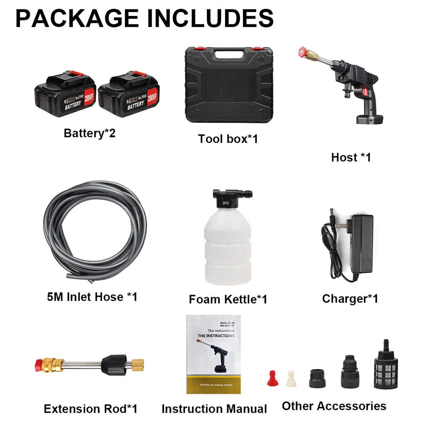Cordless High Pressure Portable Car Washer