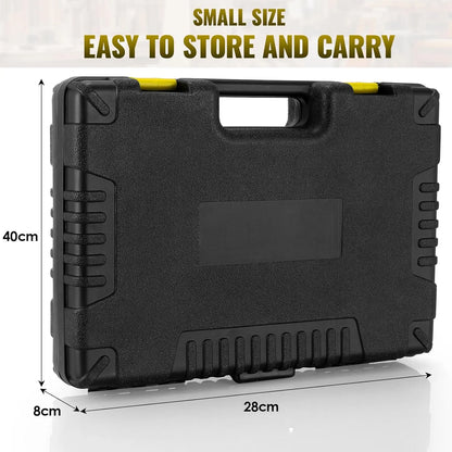 Professional 218 Piece Tool Box for Household, Garage or Shop