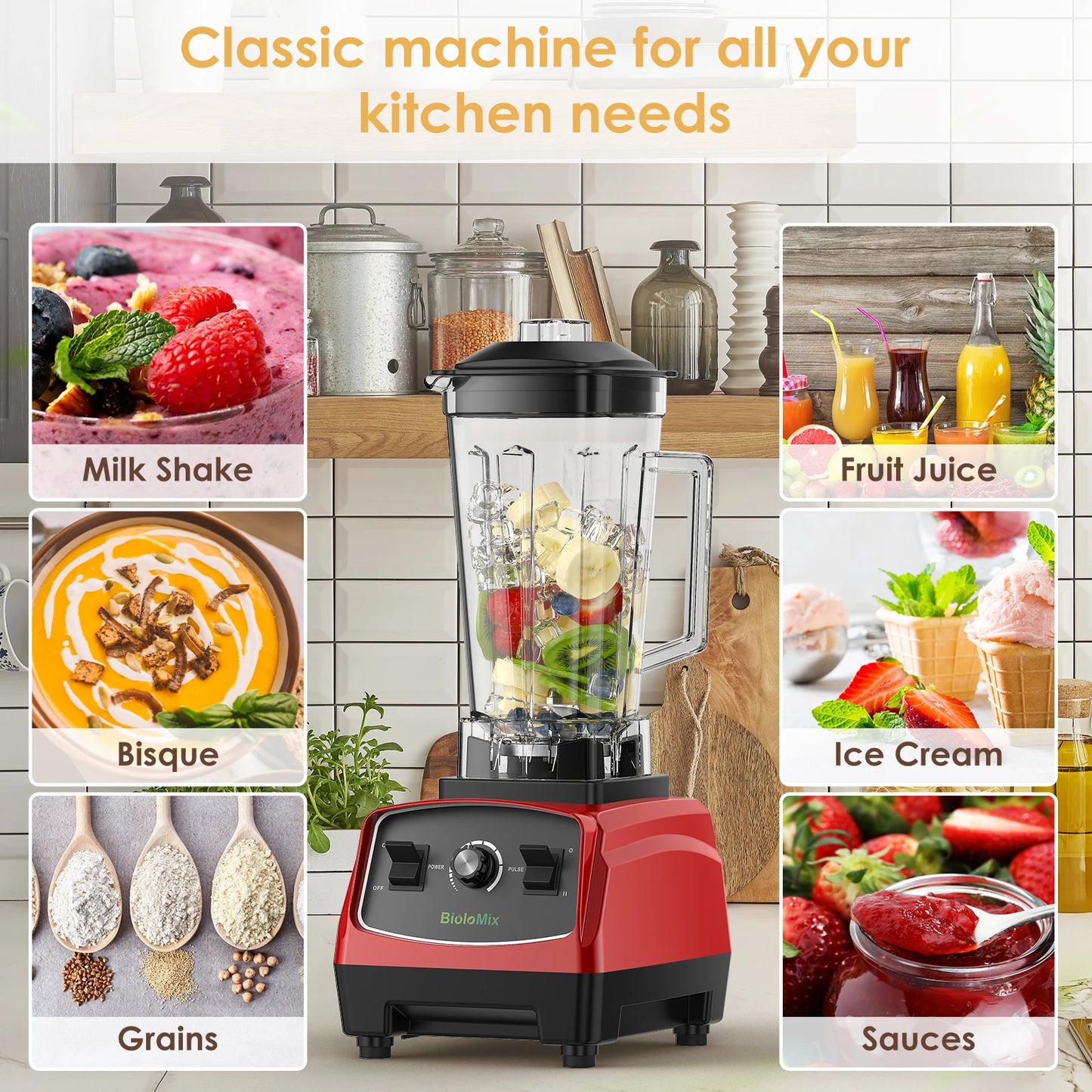 3HP Heavy Duty Commercial Grade Blender