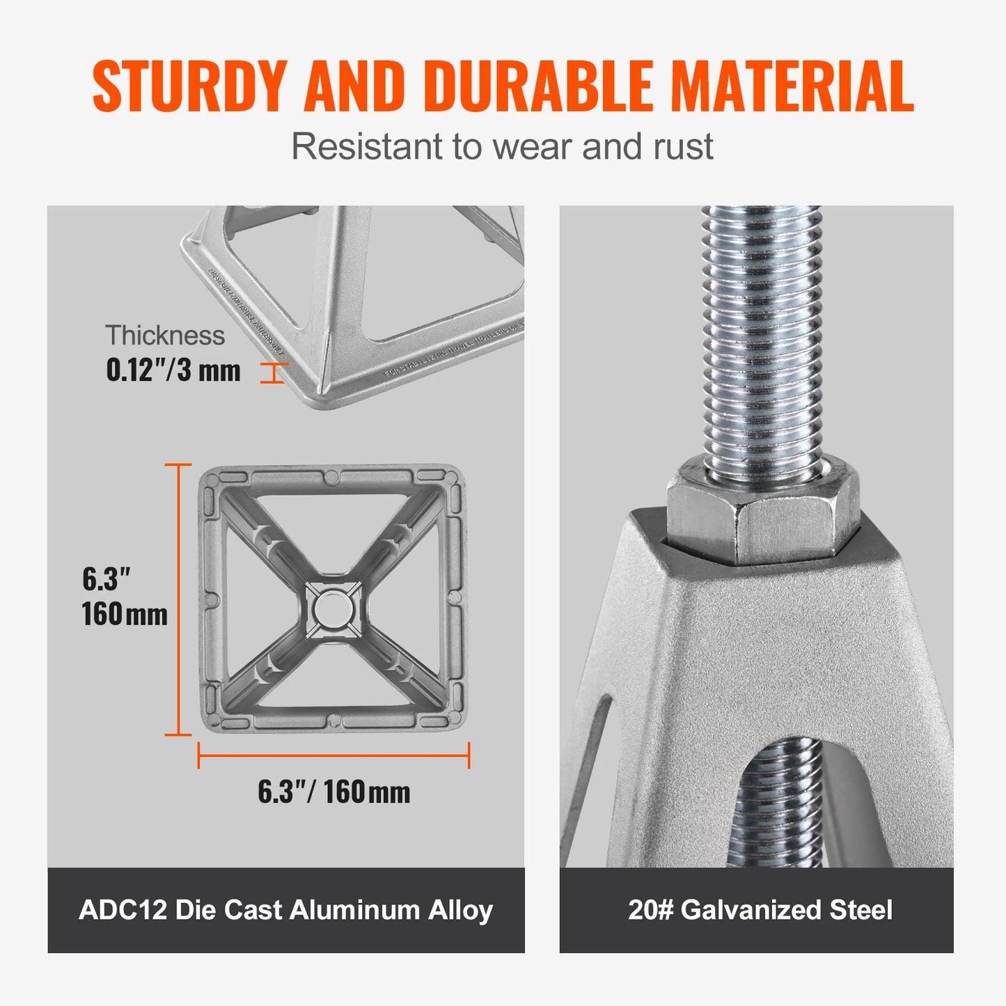 4 Pack Aluminum RV Leveling Jacks
