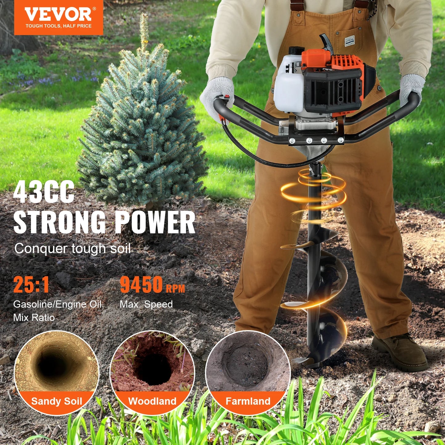 Gas powered Auger / Post Hole Digger