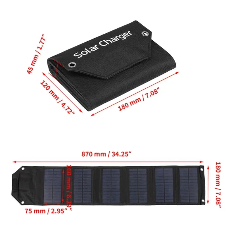Foldable Solar Panel Power Bank