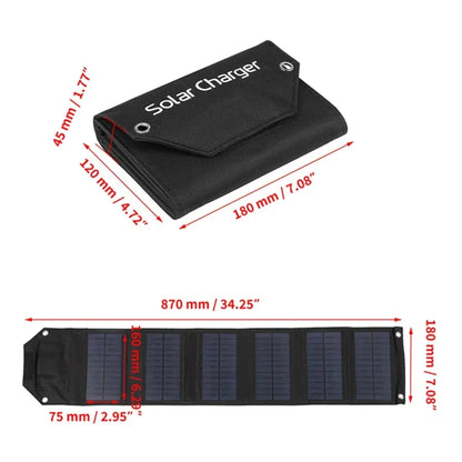 Foldable Solar Panel Power Bank