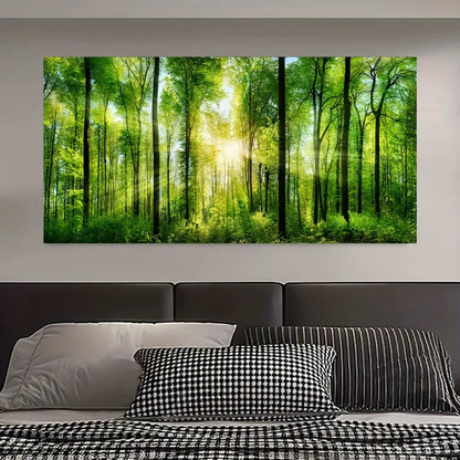 Inspired oil painting art 1.5 inch thick solid wood pine frame, suitable for interior decoration
