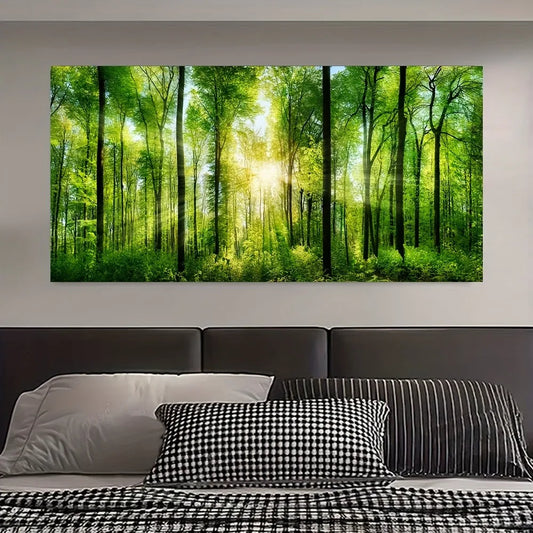 Inspired oil painting art 1.5 inch thick solid wood pine frame, suitable for interior decoration