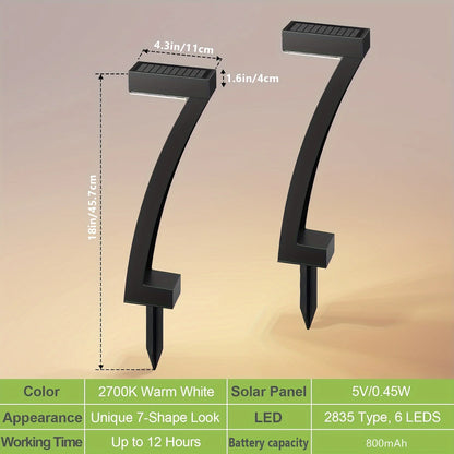 6 Pack Bright Solar Outdoor Lights Auto On/Off for Outside Landscape, Path, or Yard