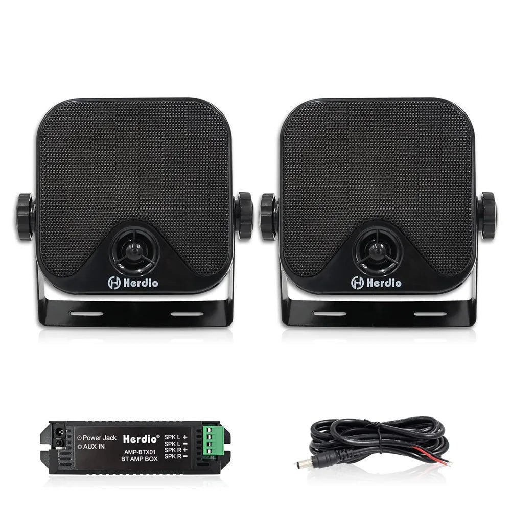 100W Heavy Duty Waterproof Boat and Marine Bluetooth Speakers