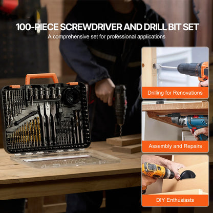 70/100/101/246/318 PCs Drill Bit and Screwdriver Bit Set