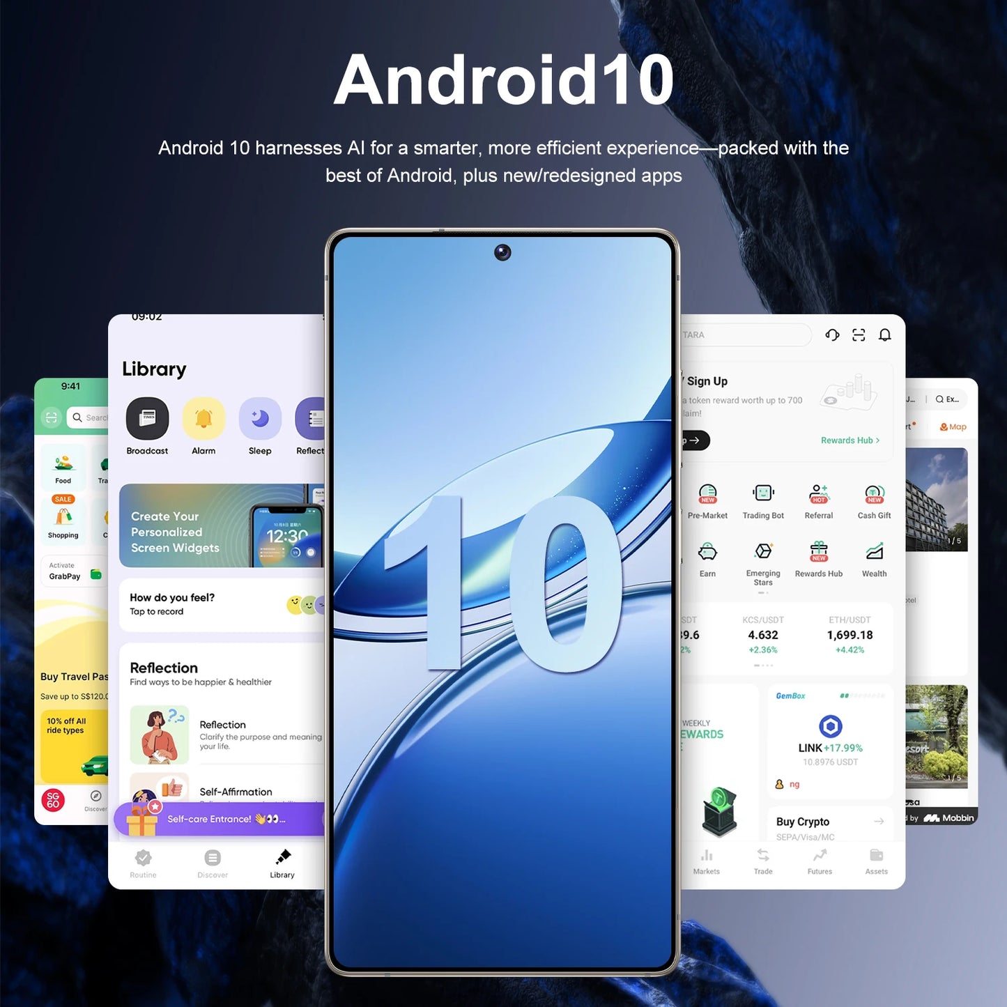 XS26 Ultra Smartphone 6.9Inch Android 10 3GB RAM 16GB ROM Face ID 4G Network Google Play Store Mobile Phones