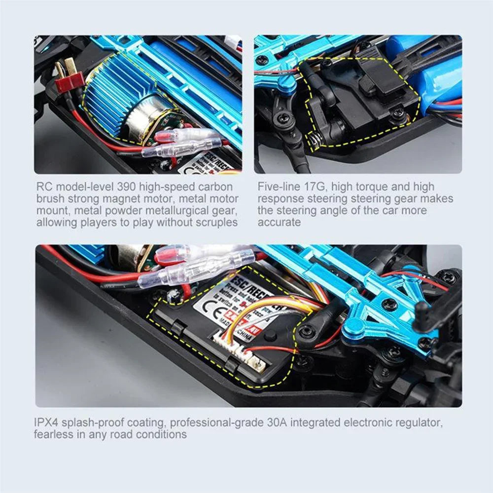 1:16 Scale Large RC Car 50km/h High Speed 4WD 2.4G Off Road Monster Truck RC Toy