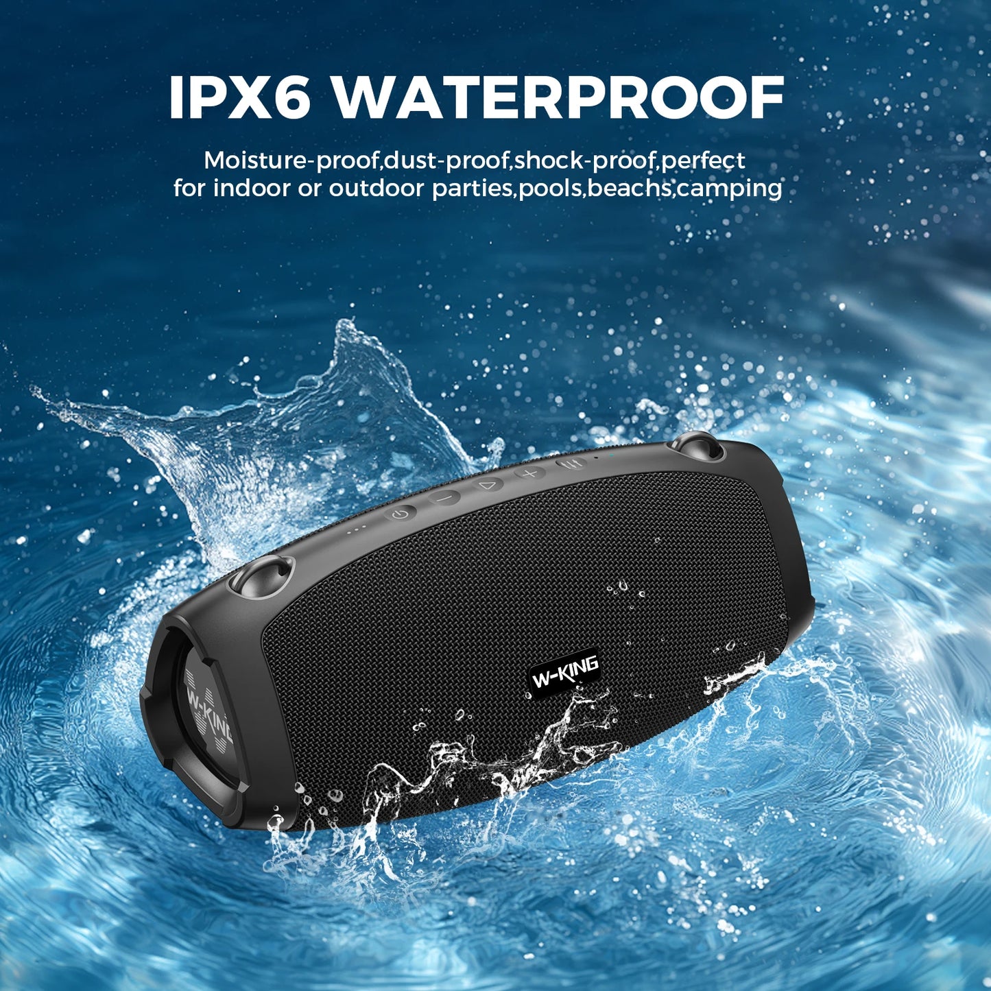 70W Waterproof Portable Bluetooth Speaker