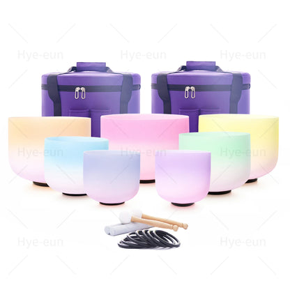 7-12 or 6-12 Inch Crystal Singing Bowls
