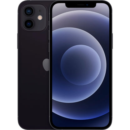 Apple iPhone 12 64GB A2172 6.1" 5G Fully Unlocked Black (Certified Refurbished)