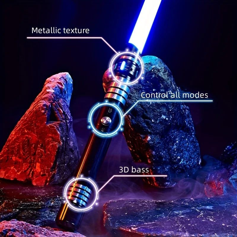 15-color 2-in-1 Metal Gravity Sensing Light up Saber