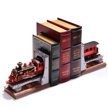 Century Train DIY Book Nook Bookshelf Home Decoration