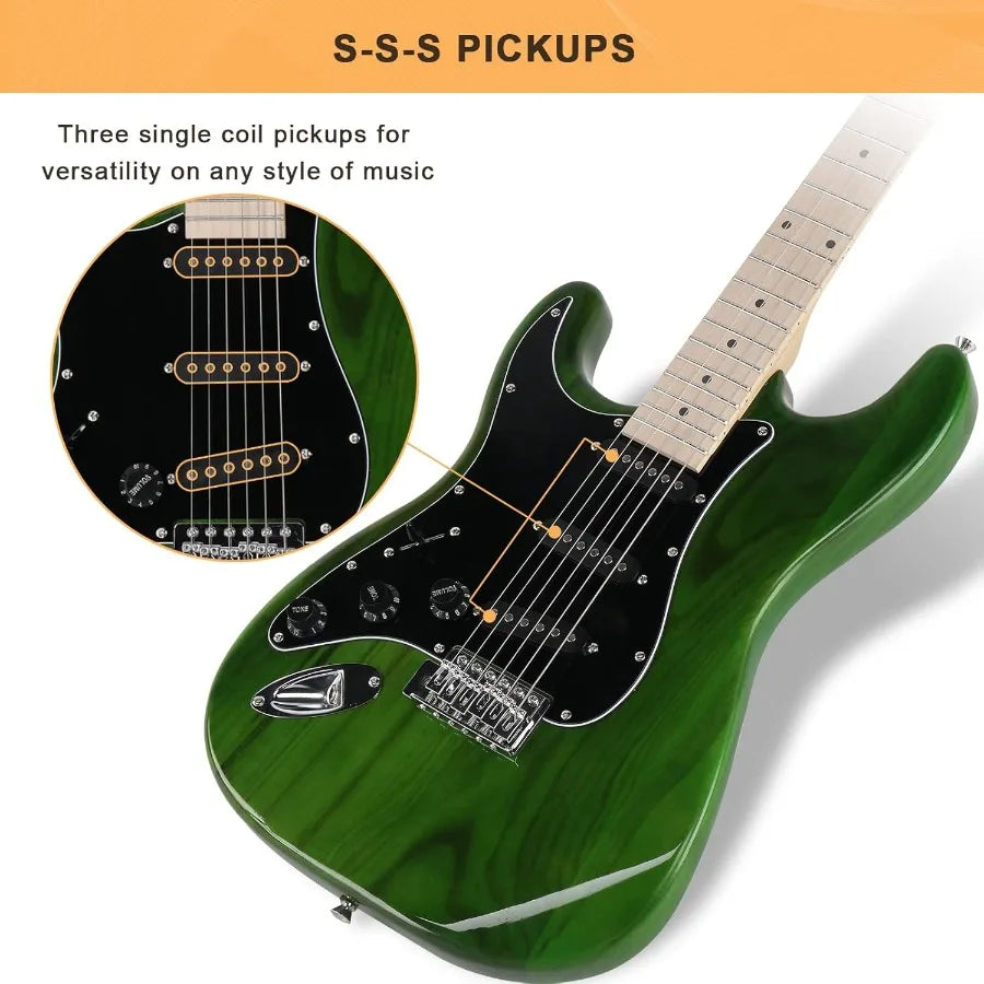 Full Size Electric Guitar with Built-in 20W Amplifier