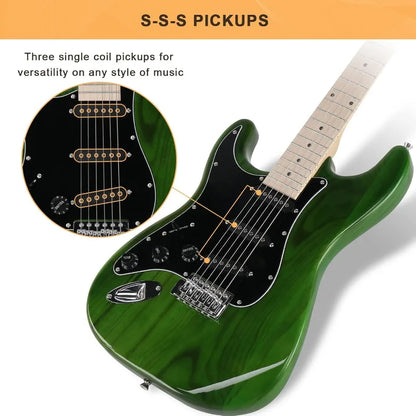 Full Size Electric Guitar with Built-in 20W Amplifier