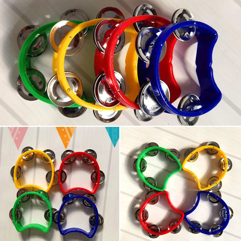 4pcs Tambourine Jingles Hand Rattle