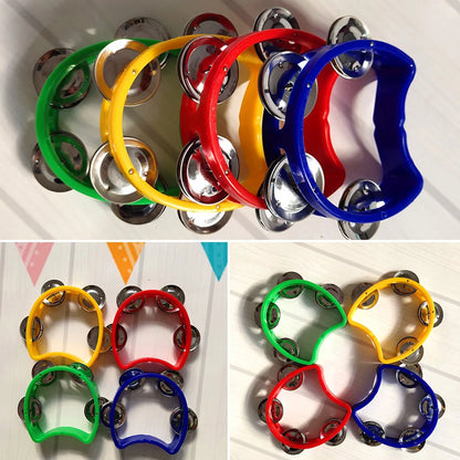 4pcs Tambourine Jingles Hand Rattle