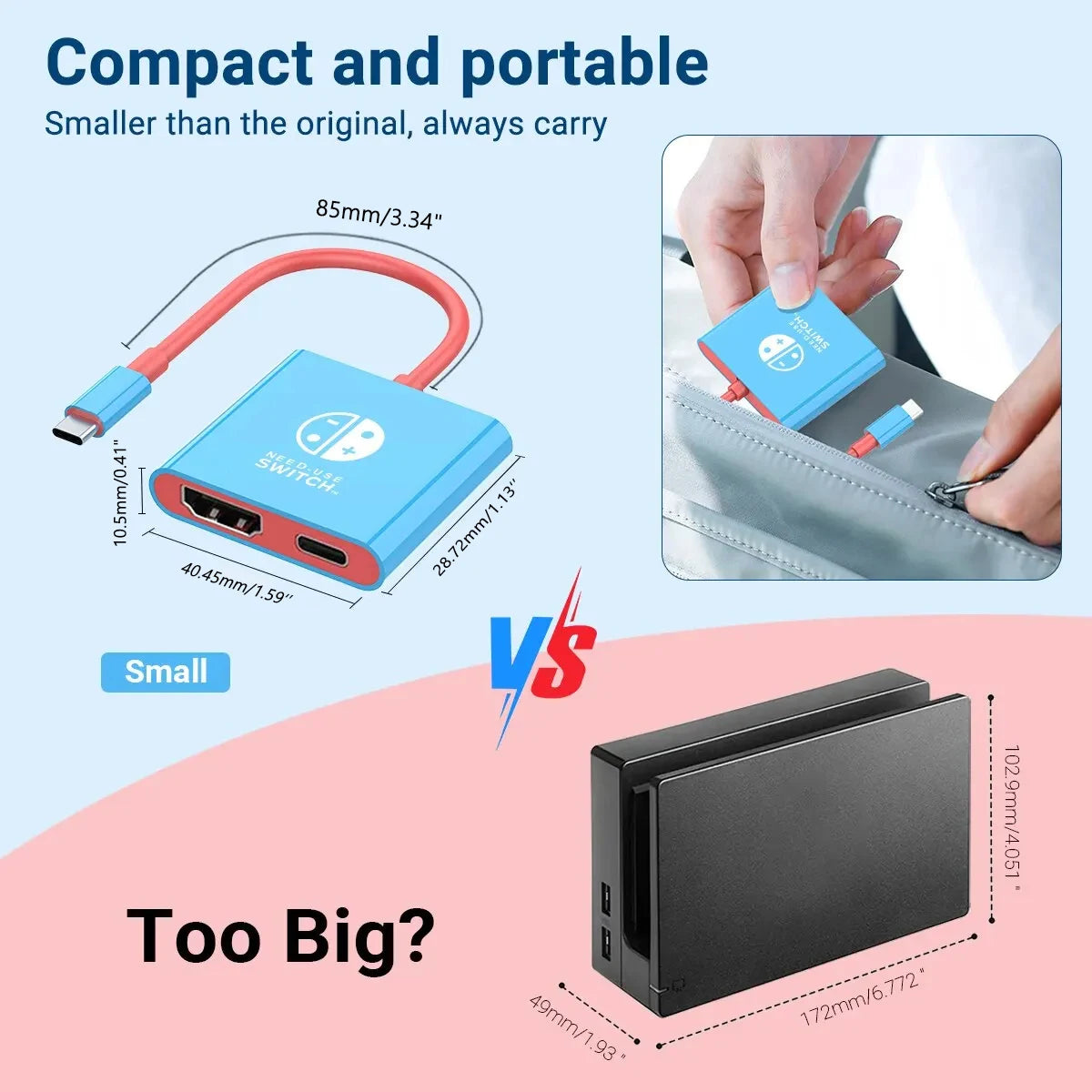 USB C to HDMI-compatible Adapter