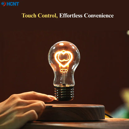 Levitating Magnetic Floating Bulb Desk Lamp With Automatic Rotating Light