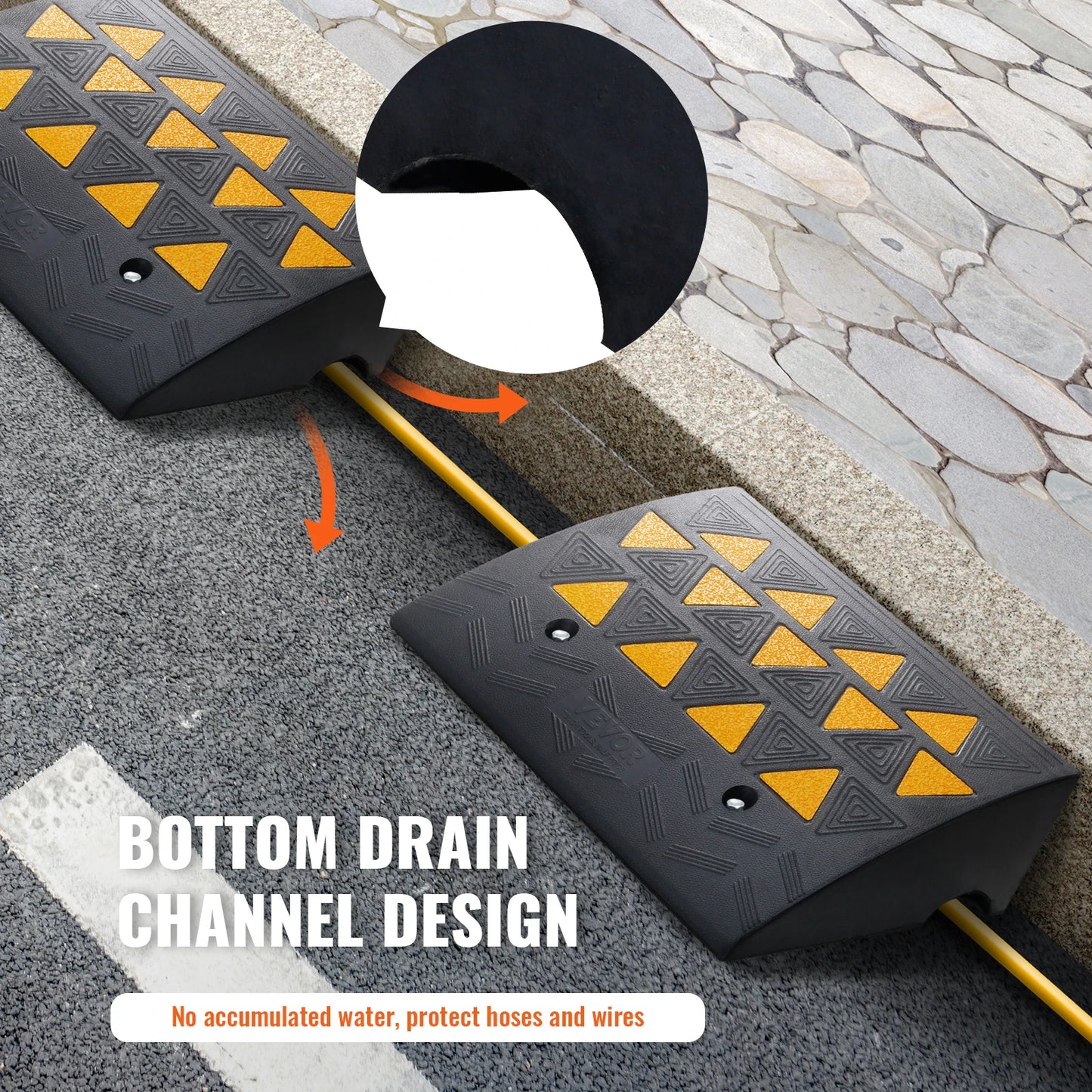Rubber Curb Threshold or Driveway Ramp