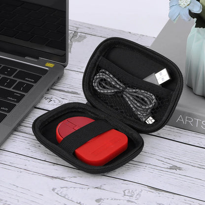 Portable 3 Mode BT 5.2/2.4G/USB Mini Capacitive Mouse with USB Receiver for Laptop PC
