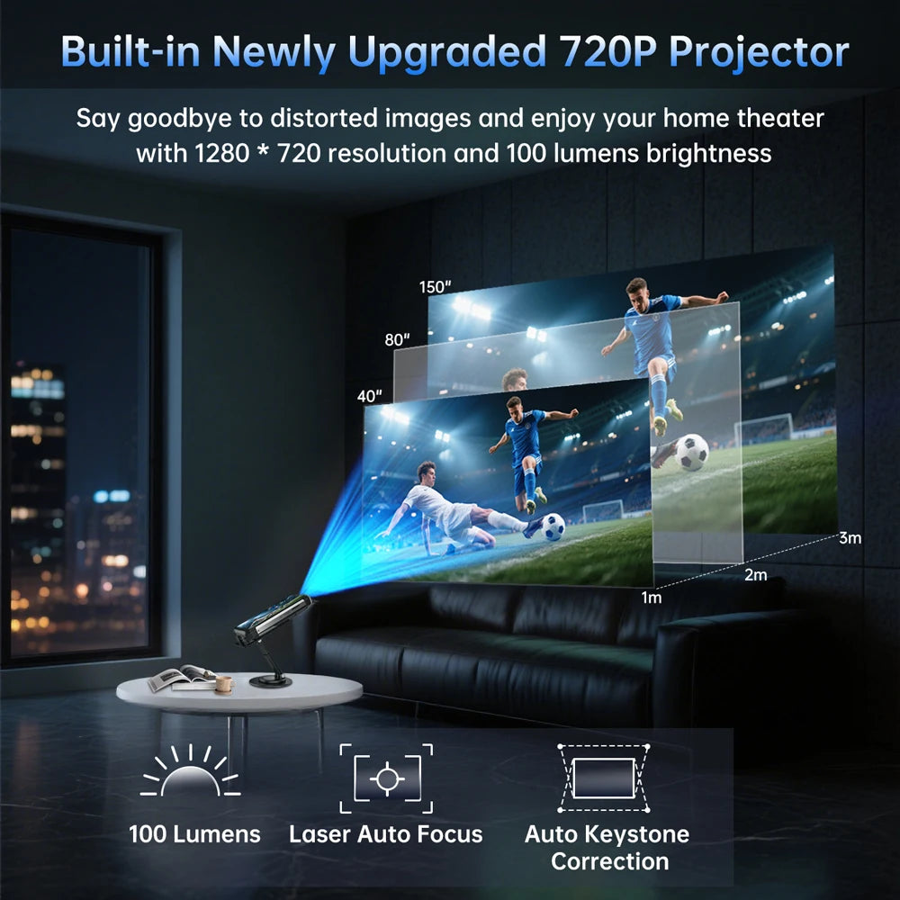 Unihertz Tank 4 5G Rugged Phone Built-in 720P Projector 24+512GB 11600mAh Dimensity 7300 120Hz 6.78'' AMOLED Screen
