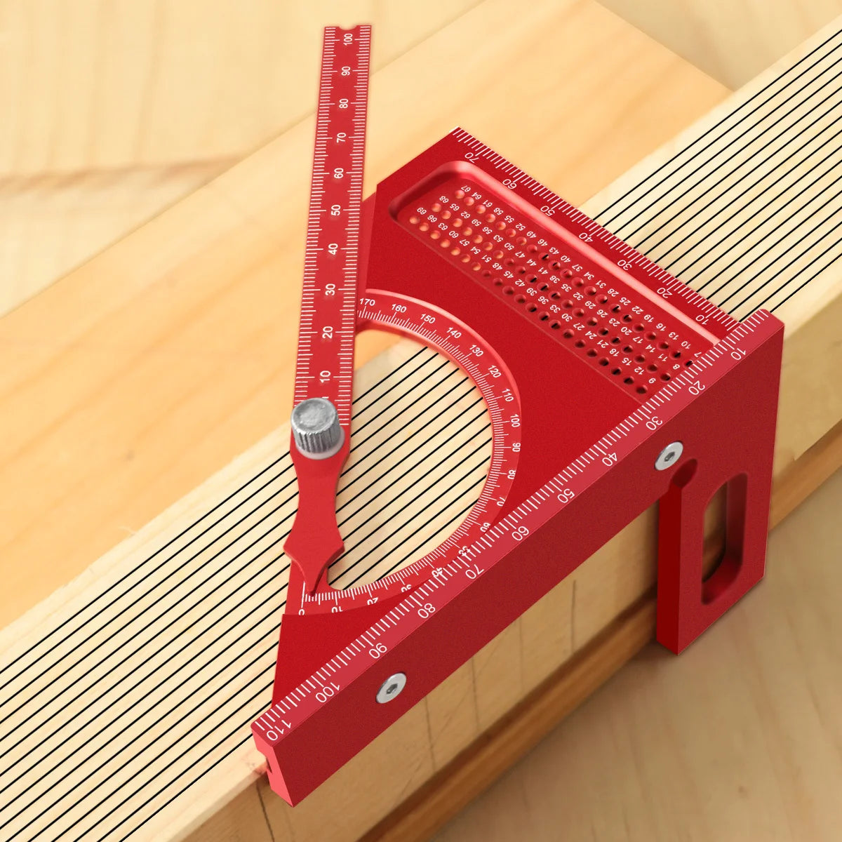 3D Adjustable Carpentry Square Protractor