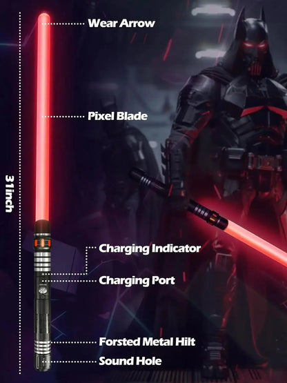 15-color 2-in-1 Metal Gravity Sensing Light up Saber