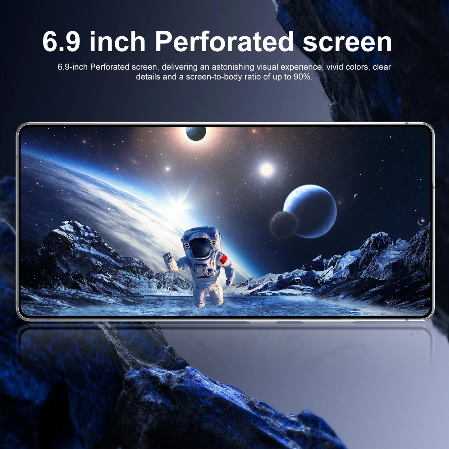 XS26 Ultra Smartphone 6.9Inch Android 10 3GB RAM 16GB ROM Face ID 4G Network Google Play Store Mobile Phones