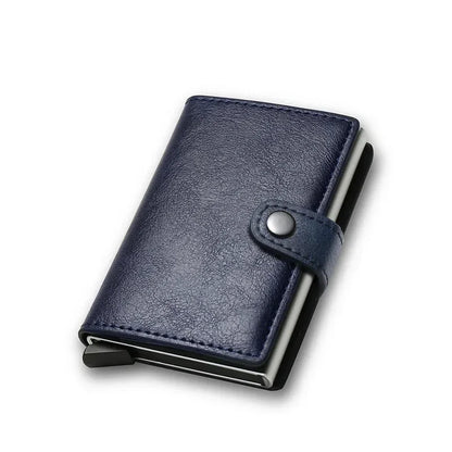 Rfid Credit Card Holder Storage Luxury Small Smart Wallet Metal Business Cardholder Case for Women or Men