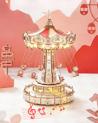 280pc Magic Amusement Park Wooden Toys