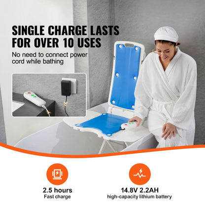 Electric Chair Lift Devices to Lift Elderly or Patients off Floor, Height Adjustable, Support Up to 310 LBS