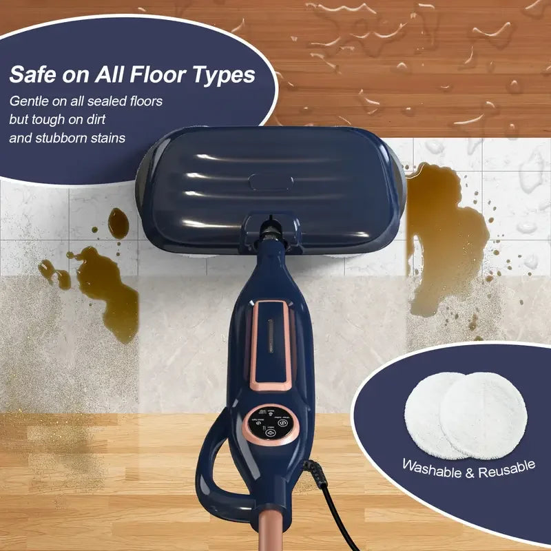 Steam Mop Cleaner with Rotating Mop Pad 10 in 1 Powerful Floor Steamer for Home Hardwood Laminate