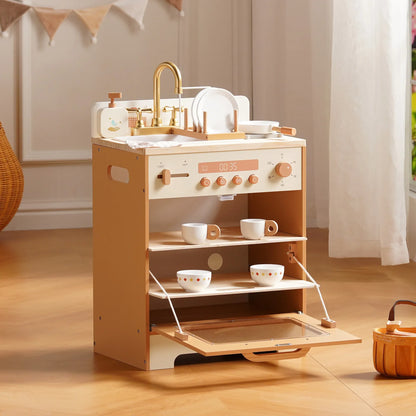 Wooden Play Kitchen Kids Kitchen Playset