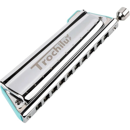 10 Hole Chromatic Harmonica