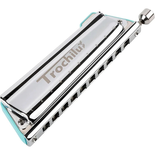 10 Hole Chromatic Harmonica