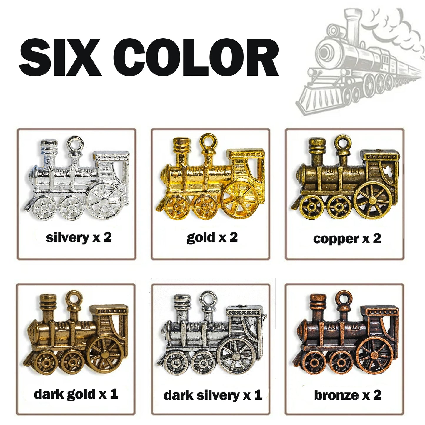 9-Piece Metal Mexican Train Markers