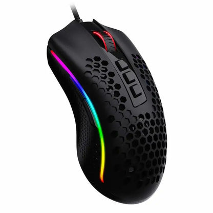 Redragon M808 Storm Lightweight RGB LED USB Gaming Mouse 12,400 DPI Optical Sensor 7 Programmable Buttons