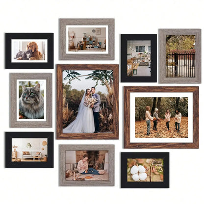 10/15/20 Pack Picture Frames Set, Picture Frames Collage Wall Decor in Three Sizes 8x10, 5x7, 4x6 For Walls
