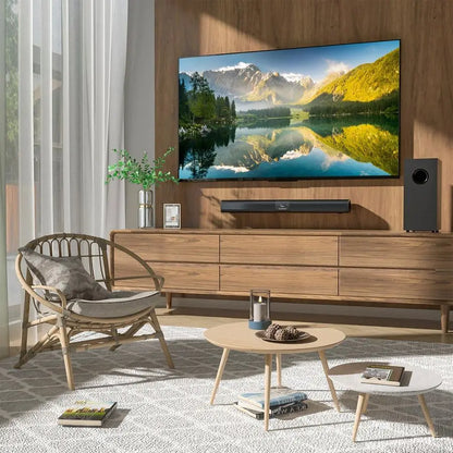 Sound Bar for Smart TV with 5.25 Inch Subwoofer, and 100W 24 Inch Soundbar
