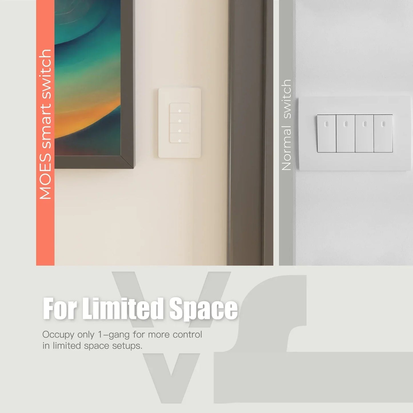 Smart Wall Light Switch With Push Buttons